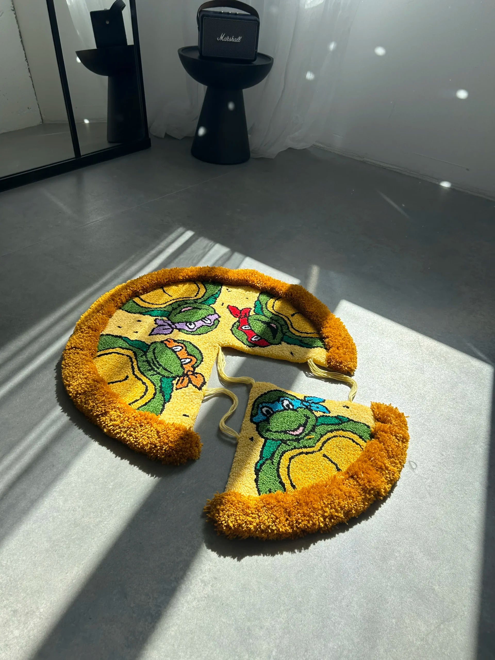 Pizza Slice Tufted Rug - Fun Food-Inspired Floor Decor - BOYOGO example 6