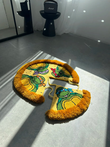 Pizza Slice Tufted Rug - Fun Food-Inspired Floor Decor - BOYOGO example 6