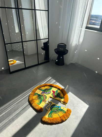 Pizza Slice Tufted Rug - Fun Food-Inspired Floor Decor - BOYOGO example 4