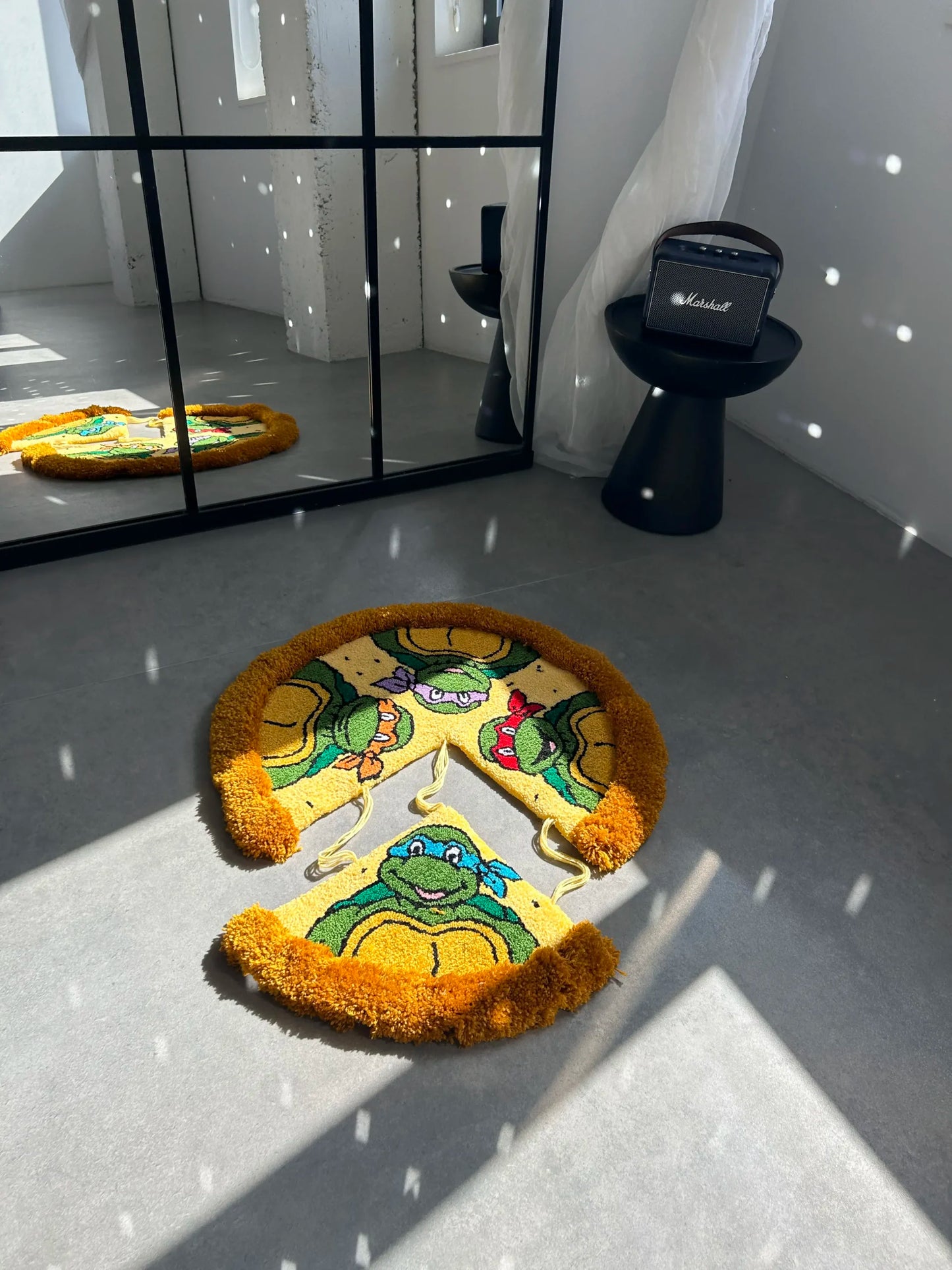 Pizza Slice Tufted Rug - Fun Food-Inspired Floor Decor - BOYOGO example 1