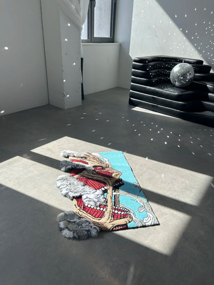Anime Hero Inspired Tufted Rug - Statement Room Decor - BOYOGO example 5