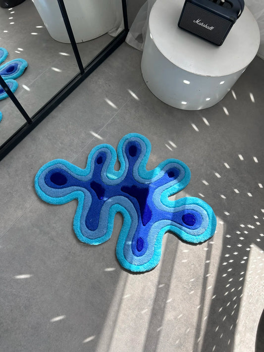 Abstract Shape Tufted Rug - Modern Soft Room Accent - BOYOGO example 1