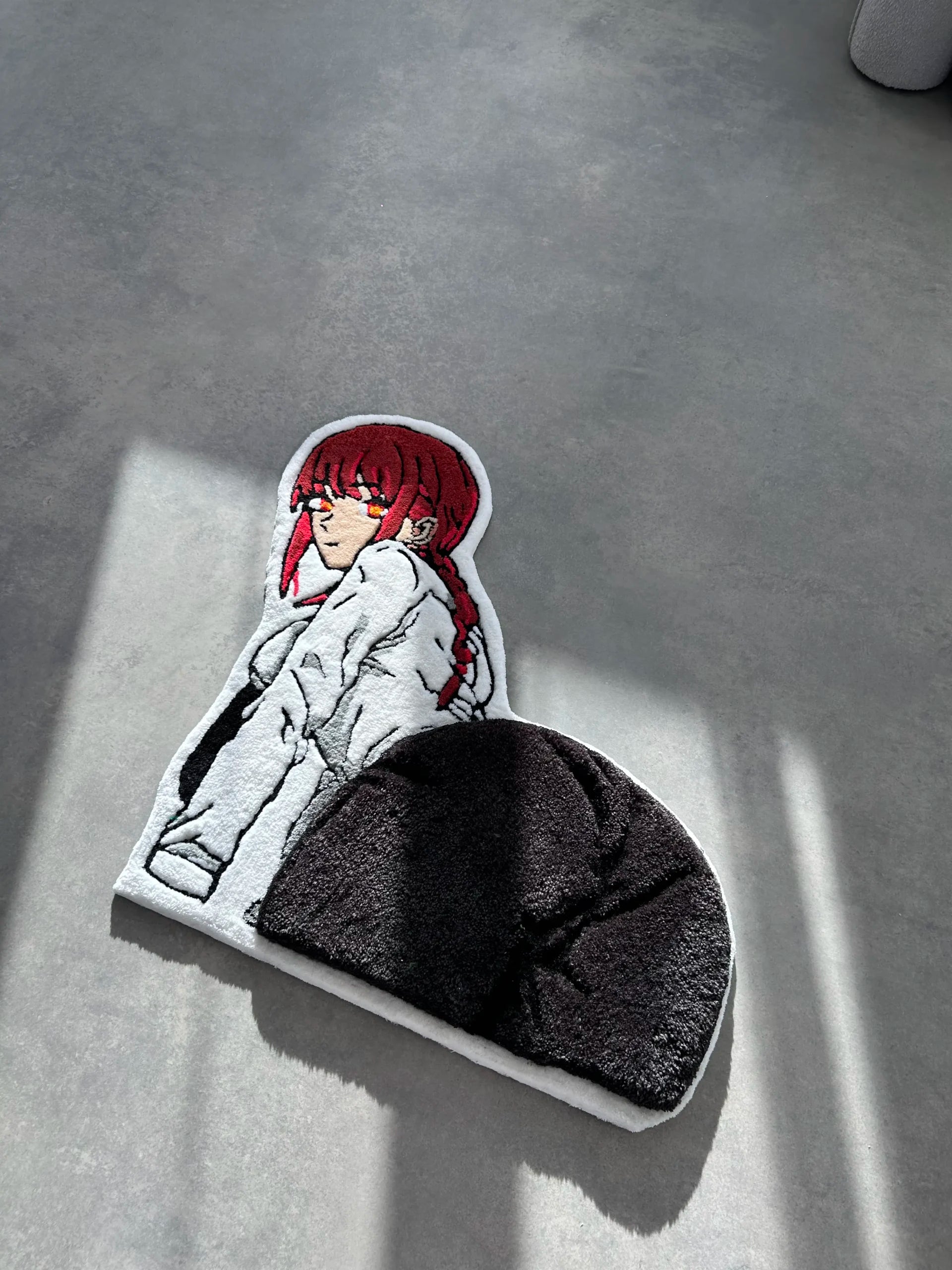 Cute Girl Character Tufted Rug - Soft Anime Room Accent - BOYOGO example 3