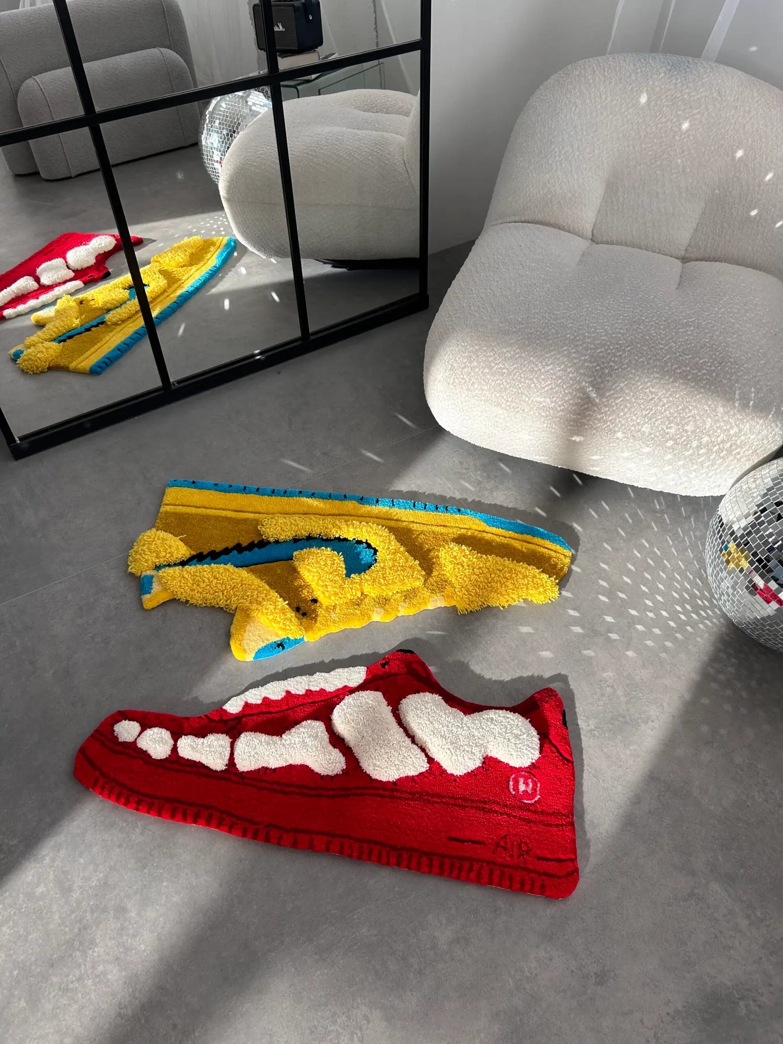Sneaker Tufted Rug - Streetwear Room Decor - BOYOGO example 1