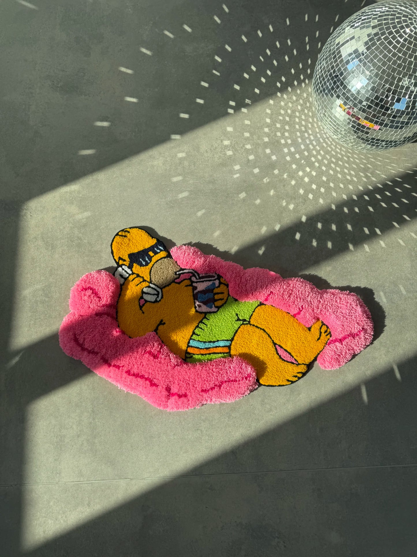 Relaxed Cartoon Character Tufted Rug - Lounge Room Accent - BOYOGO example 4