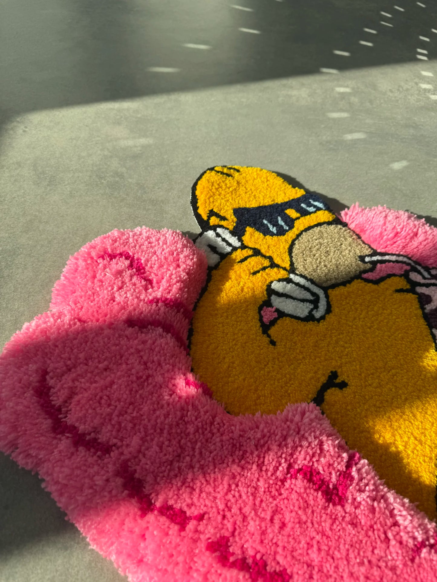 Relaxed Cartoon Character Tufted Rug - Lounge Room Accent - BOYOGO example 6