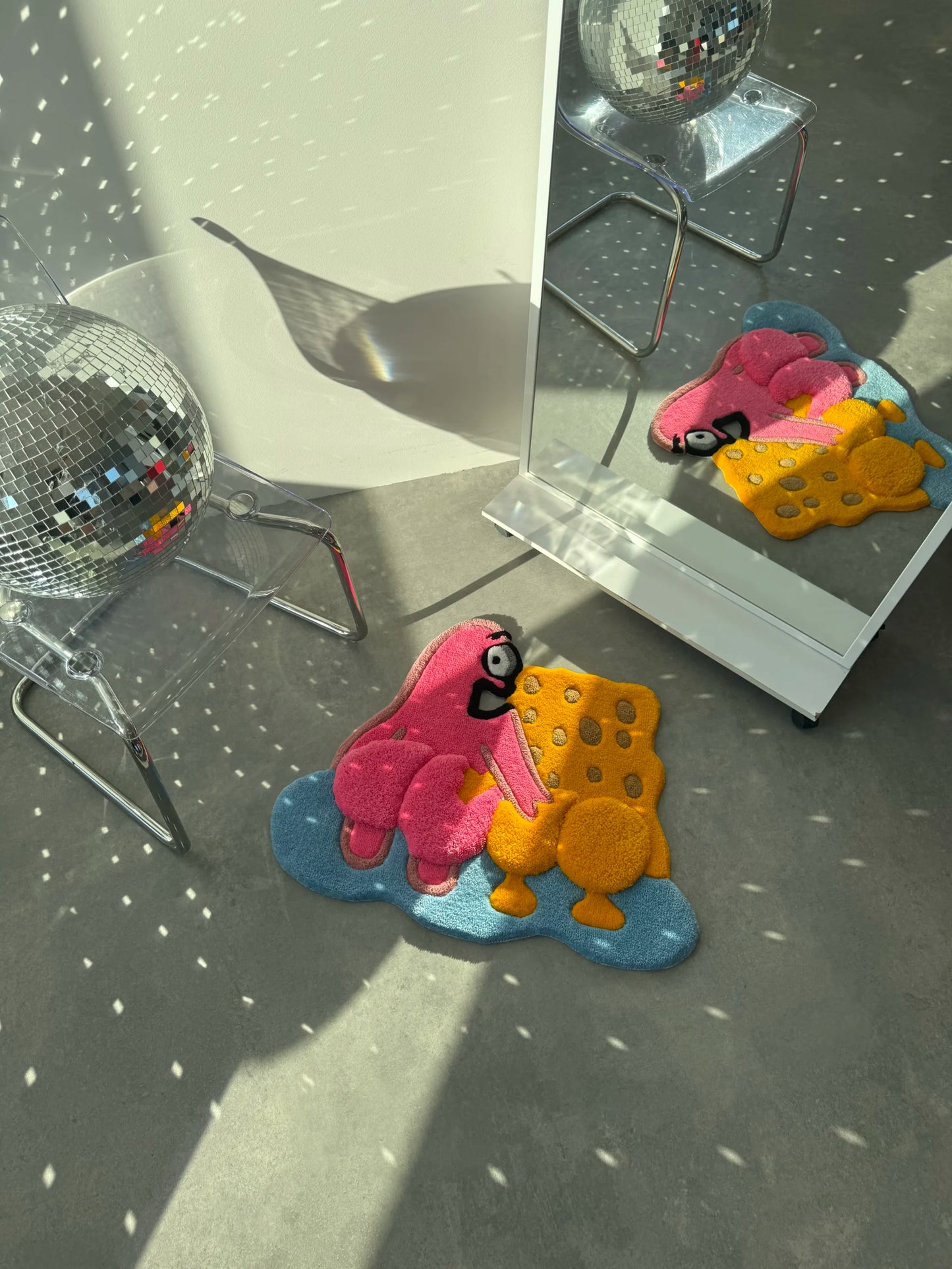 Playful Cartoon Duo Tufted Rug - Cute Room Accent - BOYOGO example 2