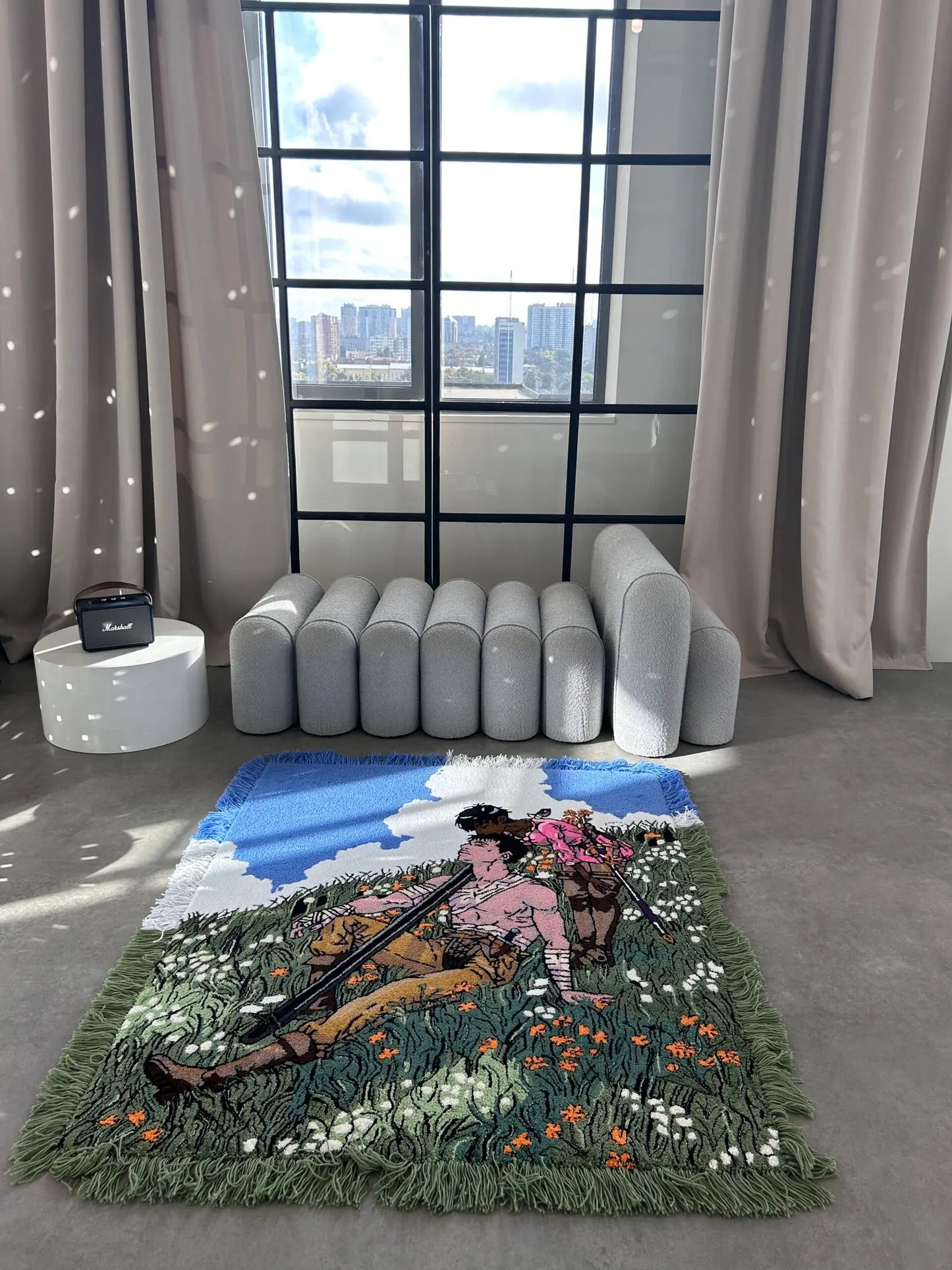 Lovers Meadow Tufted Rug - Romantic Anime Style Wall Decor - BOYOGO example 5