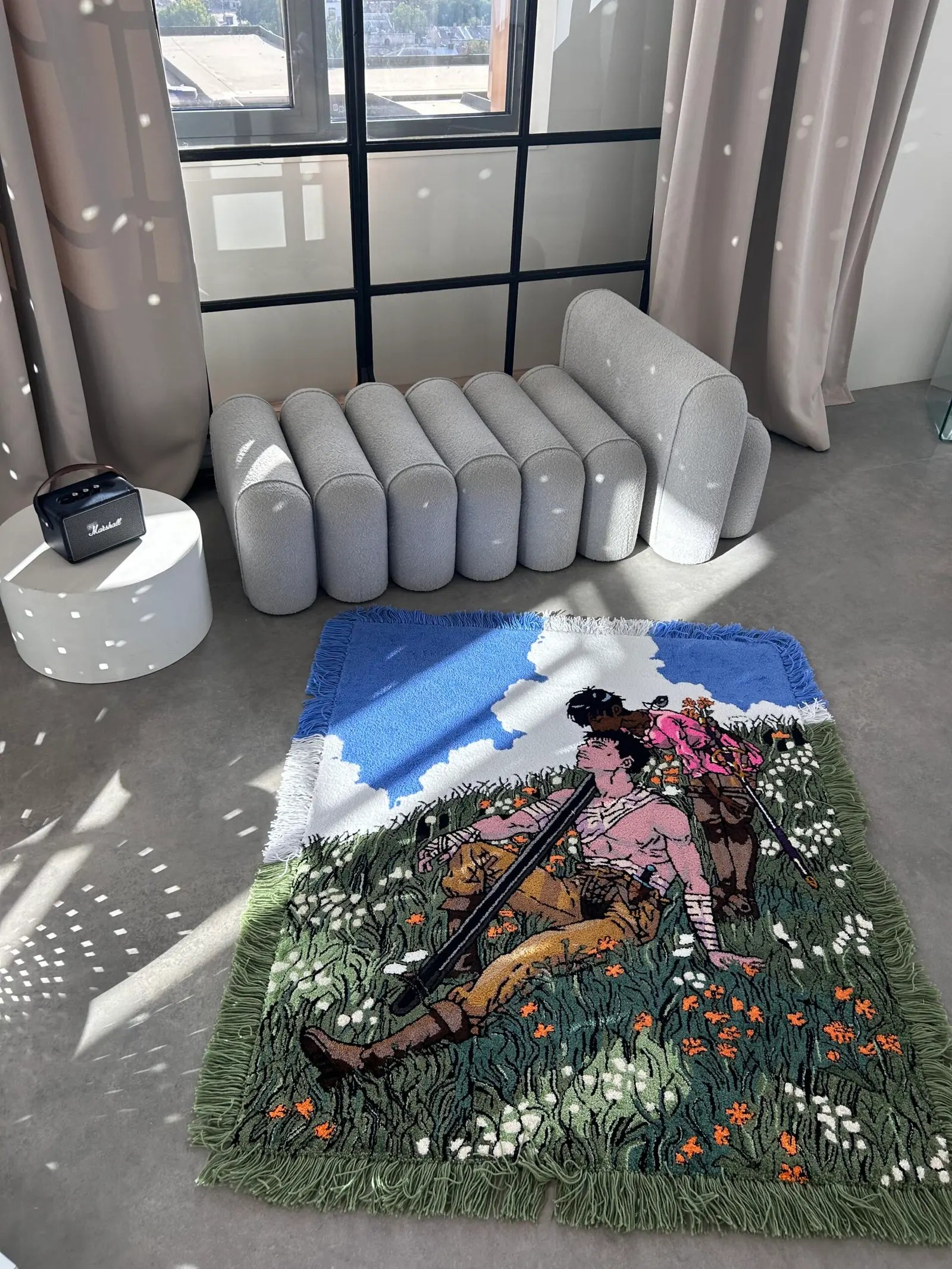 Lovers Meadow Tufted Rug - Romantic Anime Style Wall Decor - BOYOGO example 3