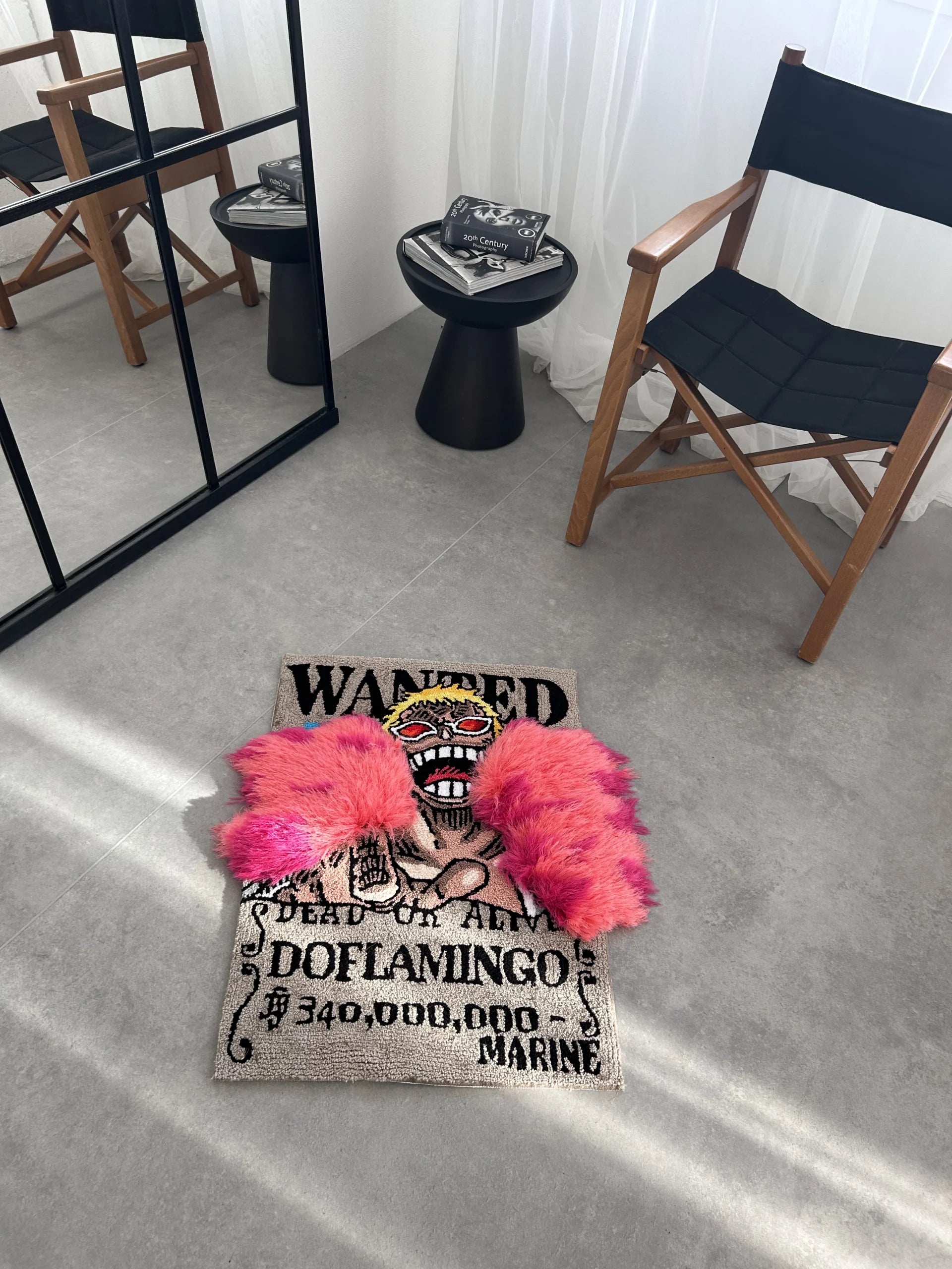 Pirate Wanted Poster Tufted Rug - Anime Fan Room Decor - BOYOGO example 4