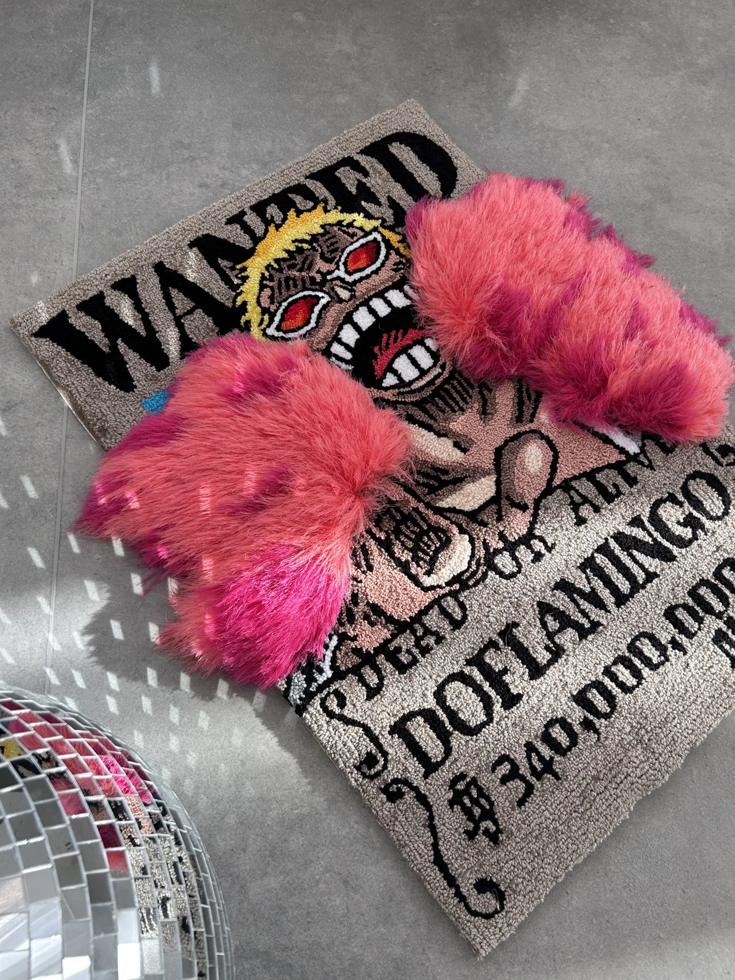 Pirate Wanted Poster Tufted Rug - Anime Fan Room Decor - BOYOGO example 1