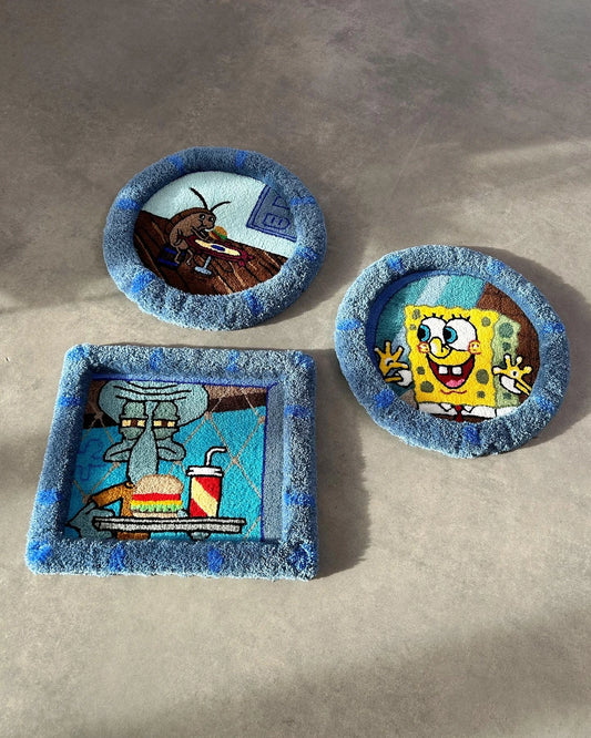 Sponge Character Tufted Rug - Cute Cartoon Floor Decor - BOYOGO example 2