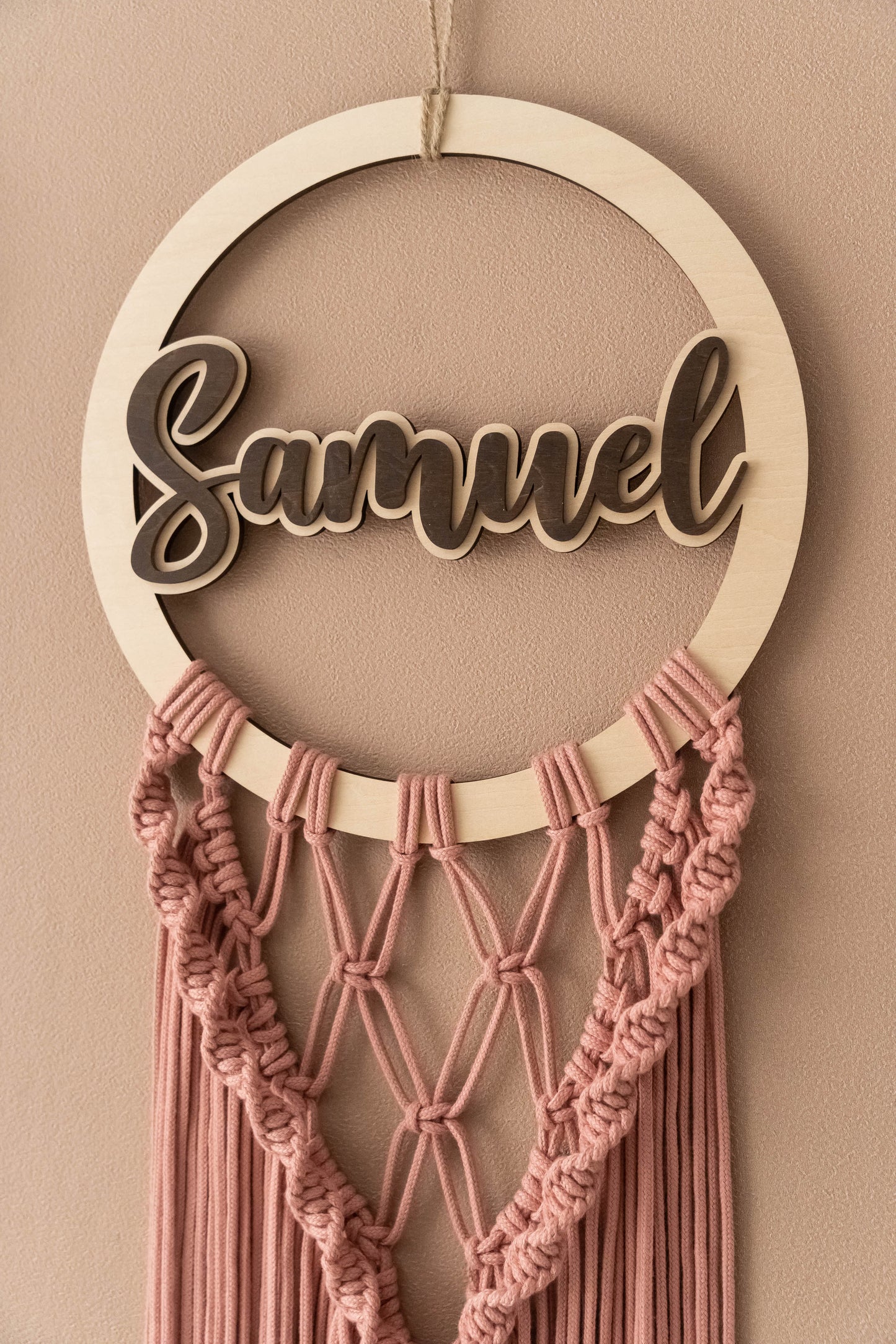 Personalized Macrame Name Sign - 3 Boho Wall Hanging Styles - image 3