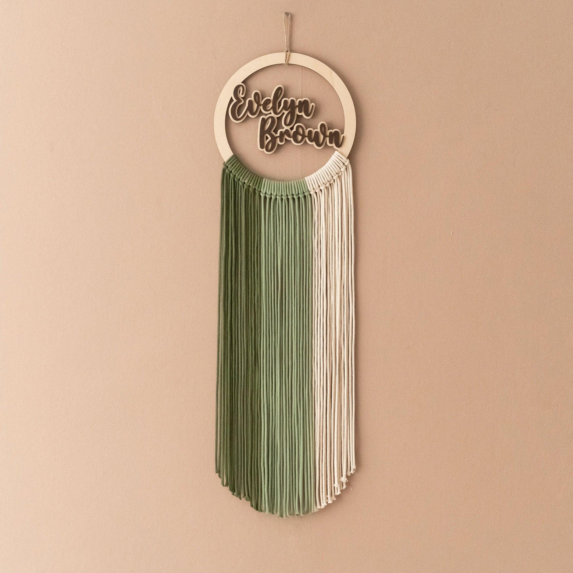 Personalized Macrame Name Sign - 3 Boho Wall Hanging Styles - image 4