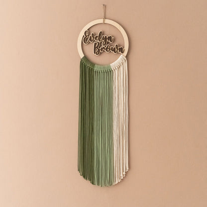 Personalized Macrame Name Sign - 3 Boho Wall Hanging Styles - image 4
