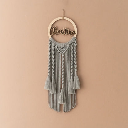 Personalized Macrame Name Sign - 3 Boho Wall Hanging Styles - image 5