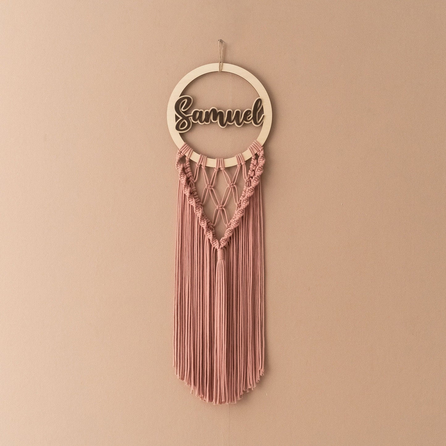 Personalized Macrame Name Sign - 3 Boho Wall Hanging Styles - image 6