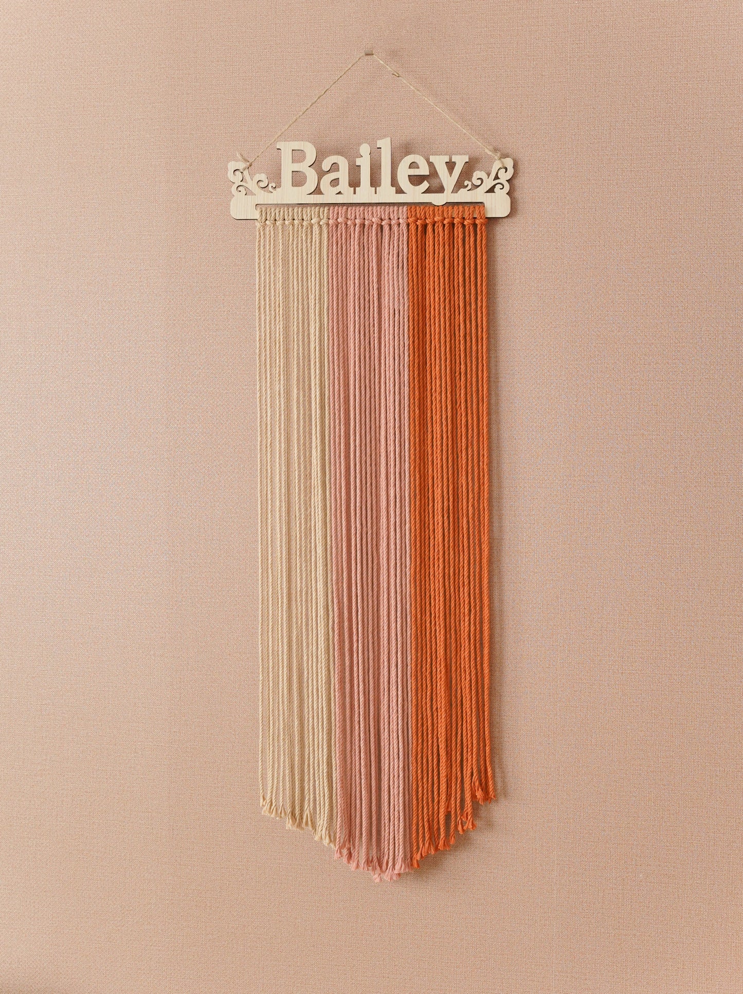 Custom Name Macrame Dreamcatcher - 8 Wooden Sign Styles - image 25