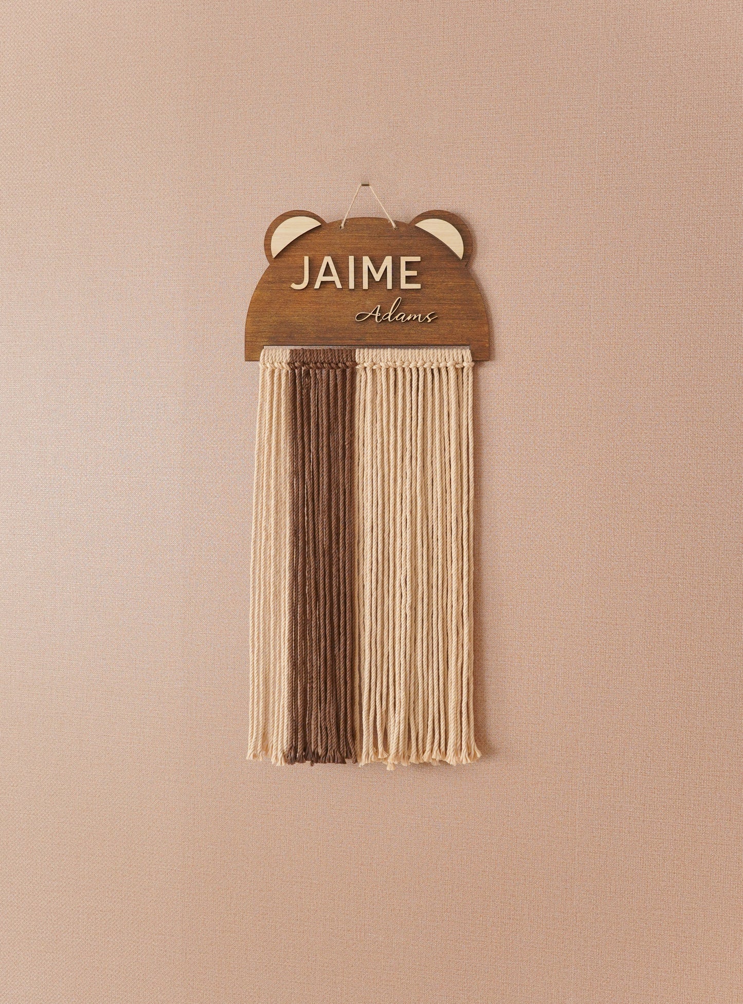 Custom Name Macrame Dreamcatcher - 8 Wooden Sign Styles - image 29