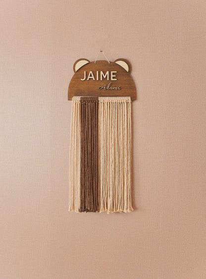 Custom Name Macrame Dreamcatcher - 8 Wooden Sign Styles - image 29