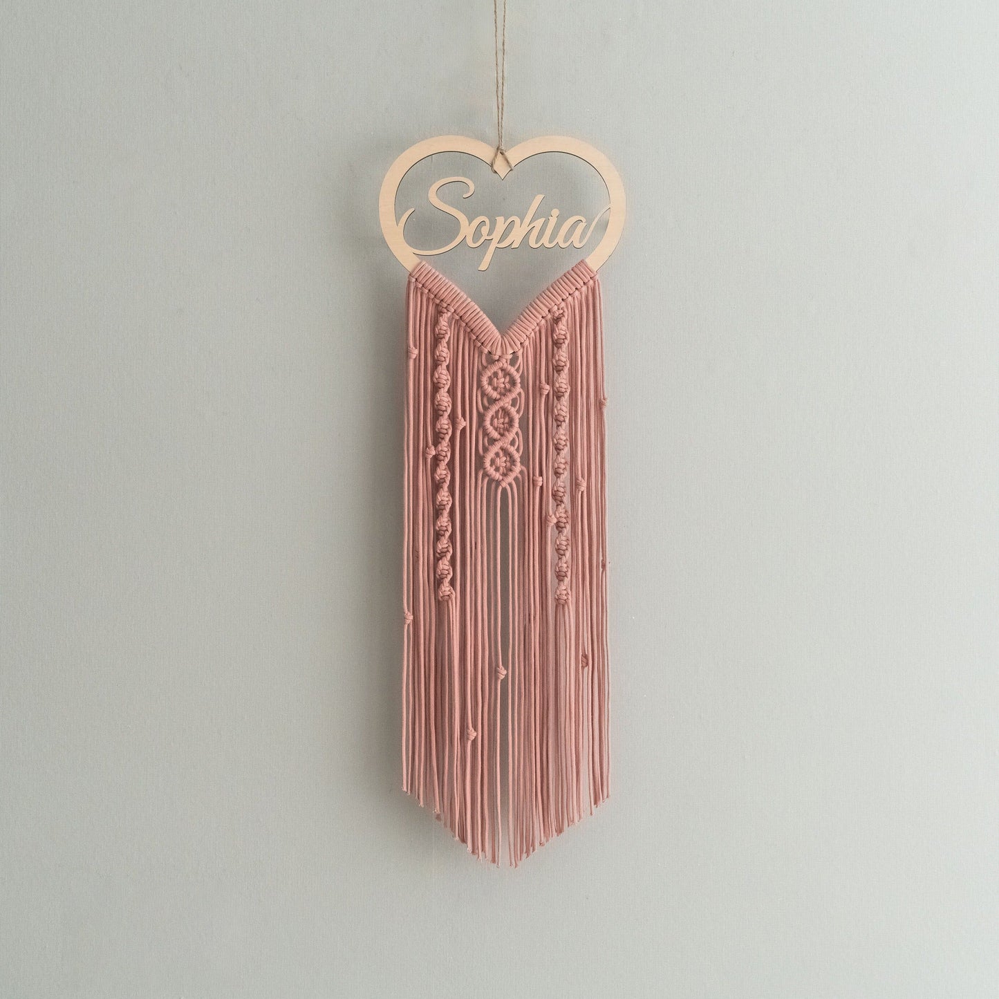 Personalized Wooden Name Macrame Wall Hanging - 25 Colors - image 4
