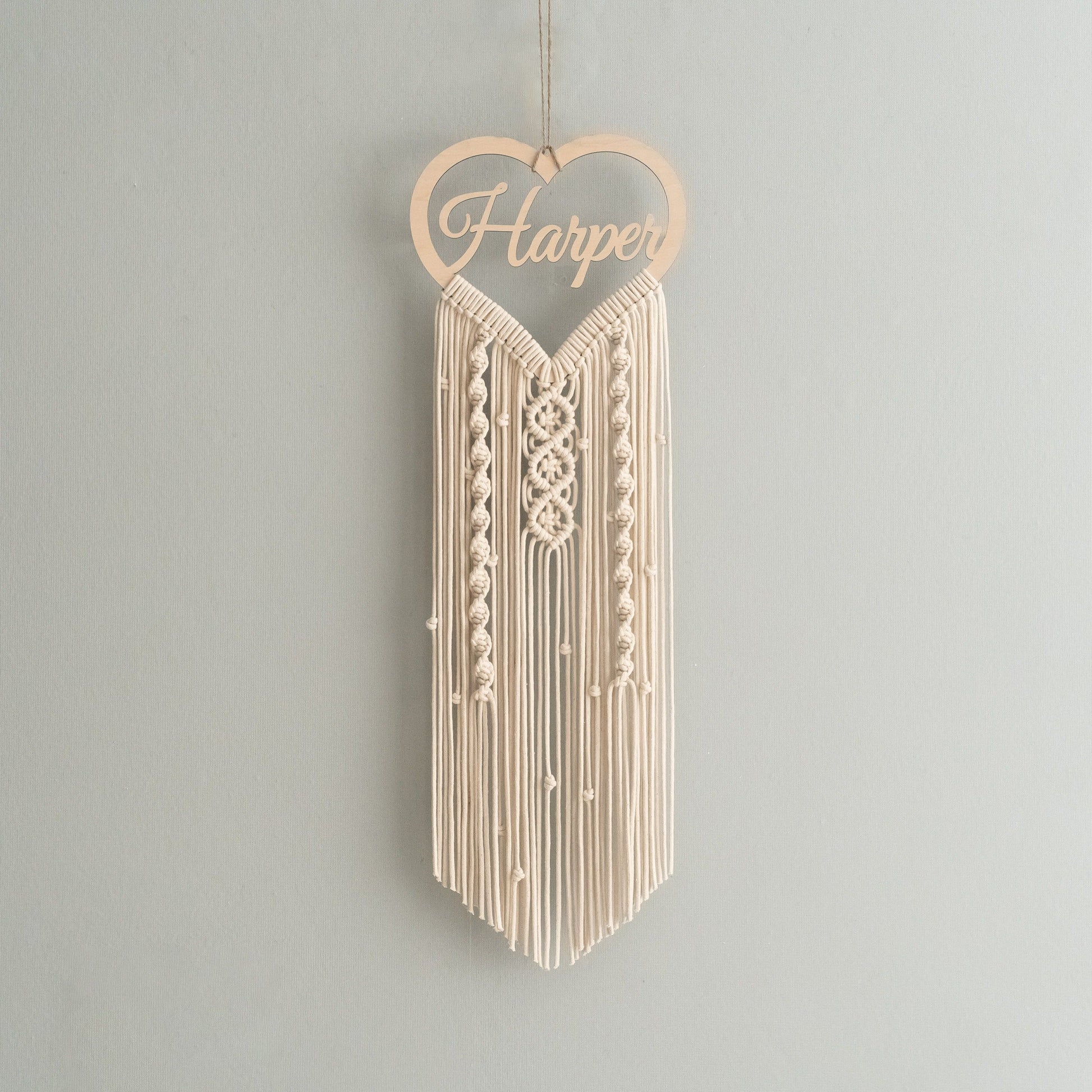 Personalized Wooden Name Macrame Wall Hanging - 25 Colors - image 5