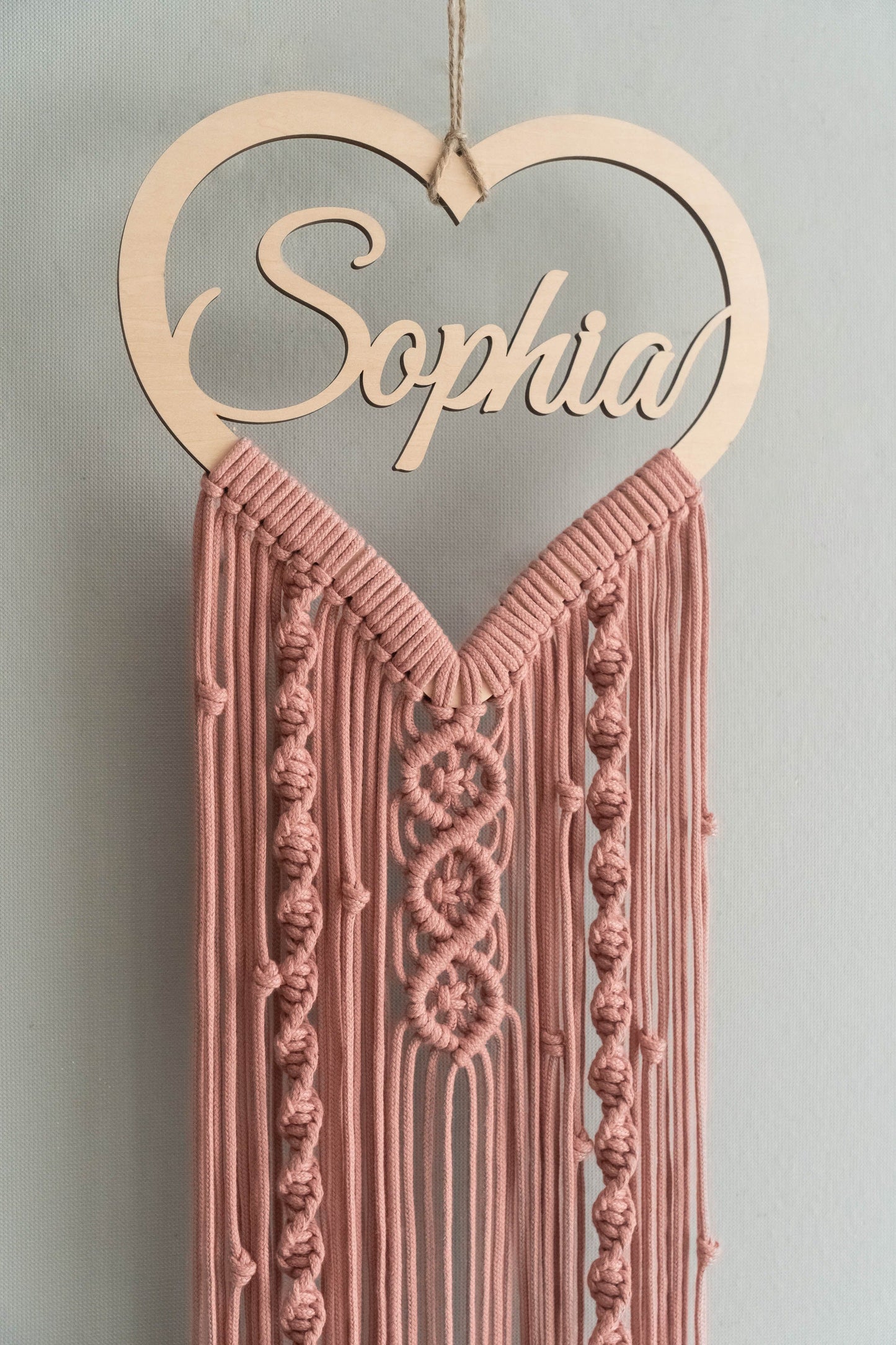 Personalized Wooden Name Macrame Wall Hanging - 25 Colors - image 10