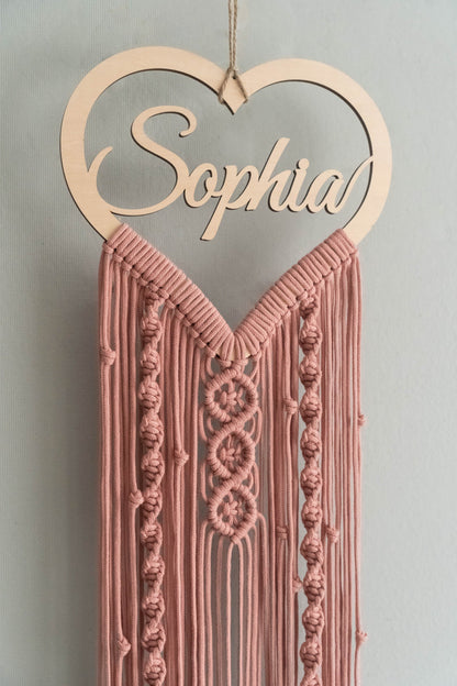 Personalized Wooden Name Macrame Wall Hanging - 25 Colors - image 10