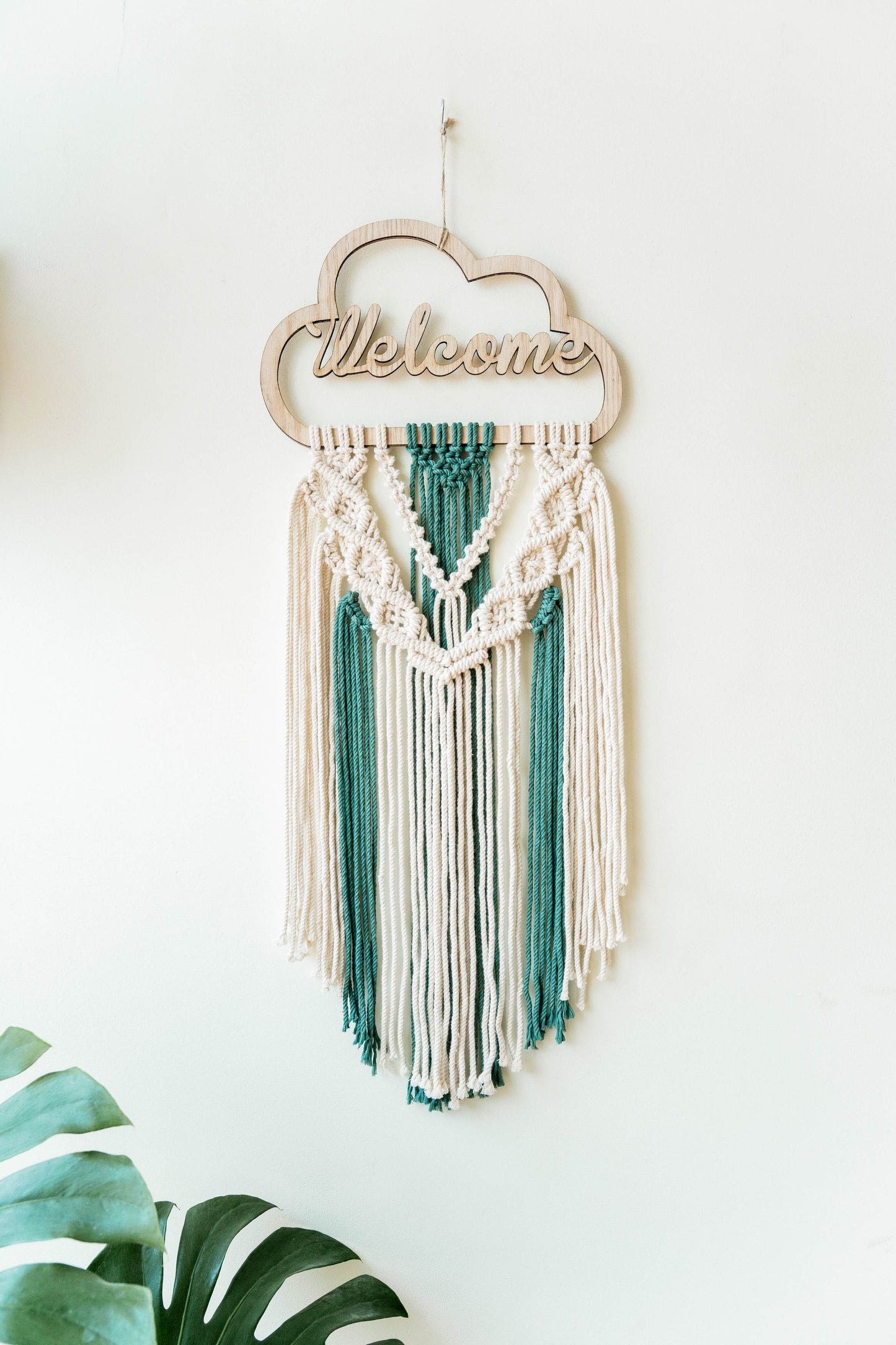 Personalized Dreamcatcher - Two-Color Macrame Name Sign for Nursery - image 7