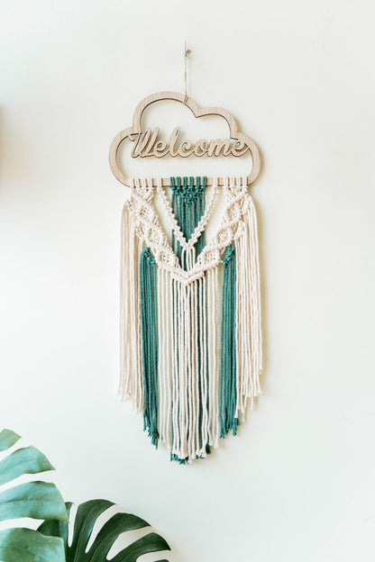 Personalized Dreamcatcher - Two-Color Macrame Name Sign for Nursery - image 7
