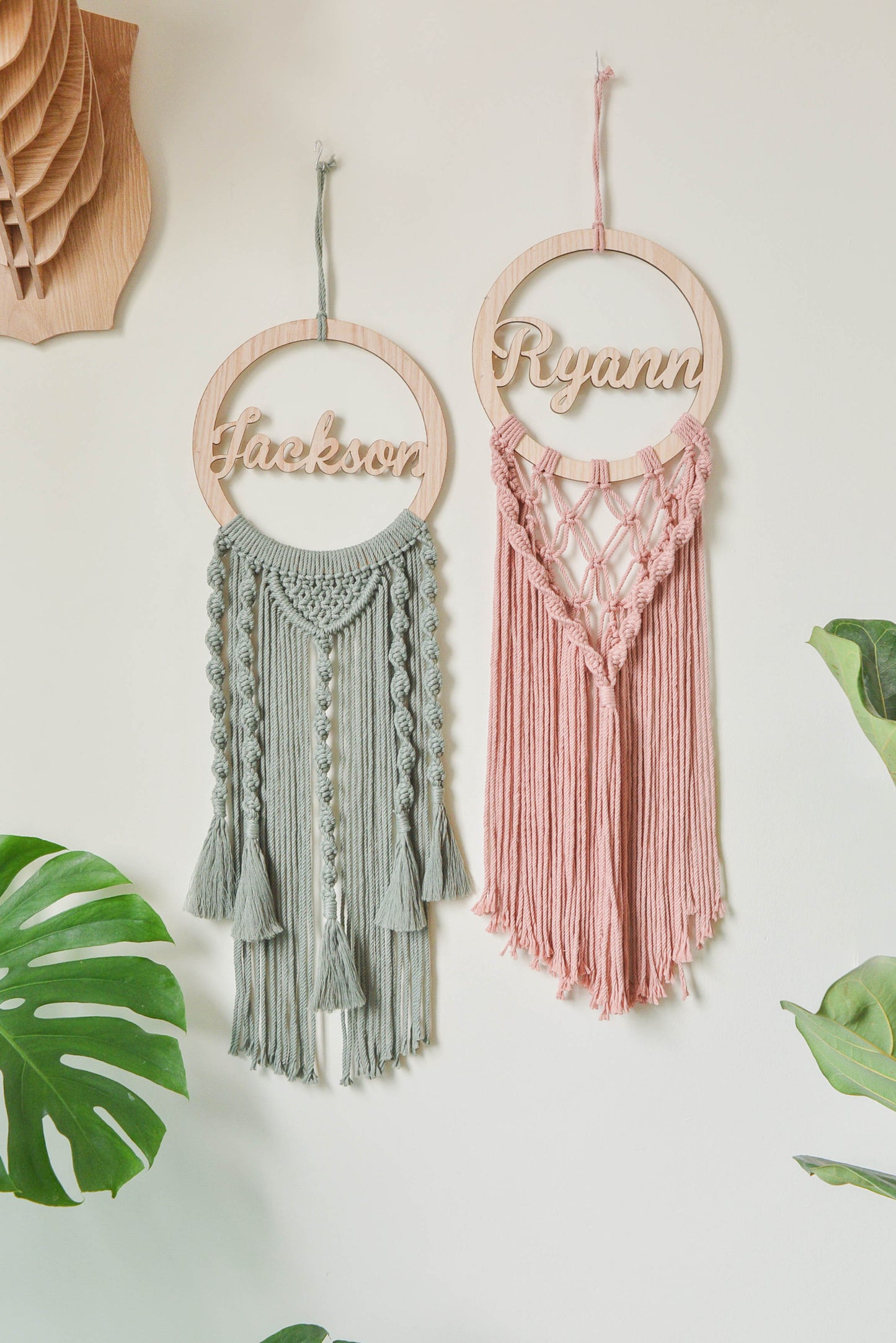 Personalized Name Dreamcatcher - Solid-Color Boho Wall Hanging - image 7