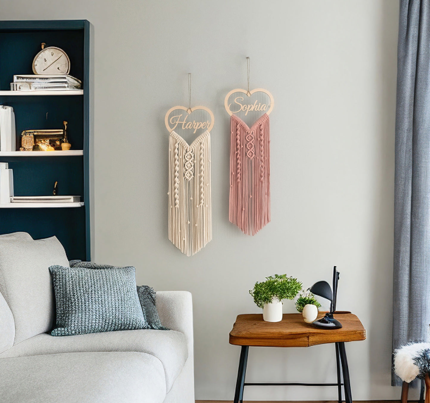 Personalized Wooden Name Macrame Wall Hanging - 25 Colors - image 7