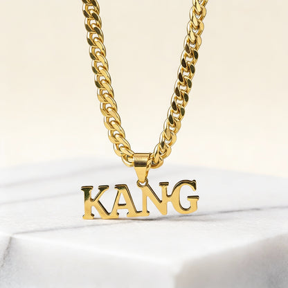 Custom Name Necklace Men – main product view