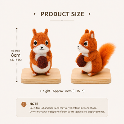 Custom 3D Needle Felted Animal Figurine – material and finish detail