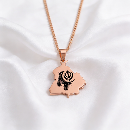 Punjab Map Necklace – alternate product view