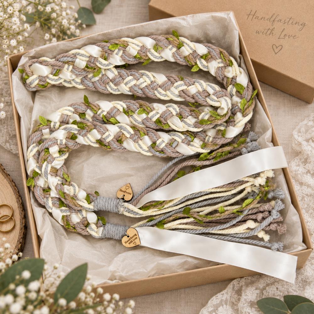Pastel wedding handfasting cord — original image 5
