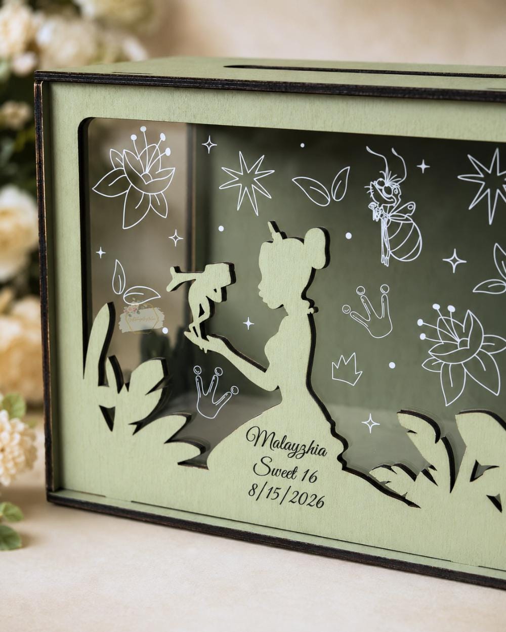 Fairytale princess Sweet 15 cards and gifts box