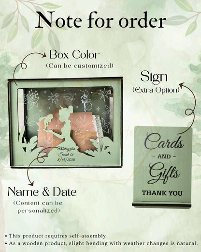 Princess quinceanera cards and gifts sign