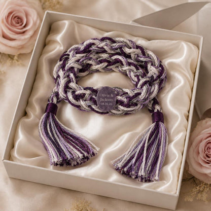 Personalized engraved-stone handfasting cord — original image 5