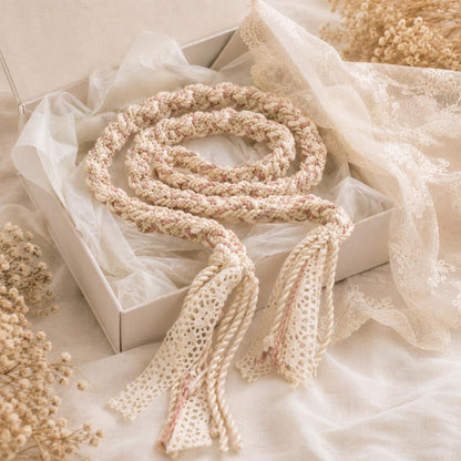 Blush & Ivory Lace Handfasting Cord — product image 4