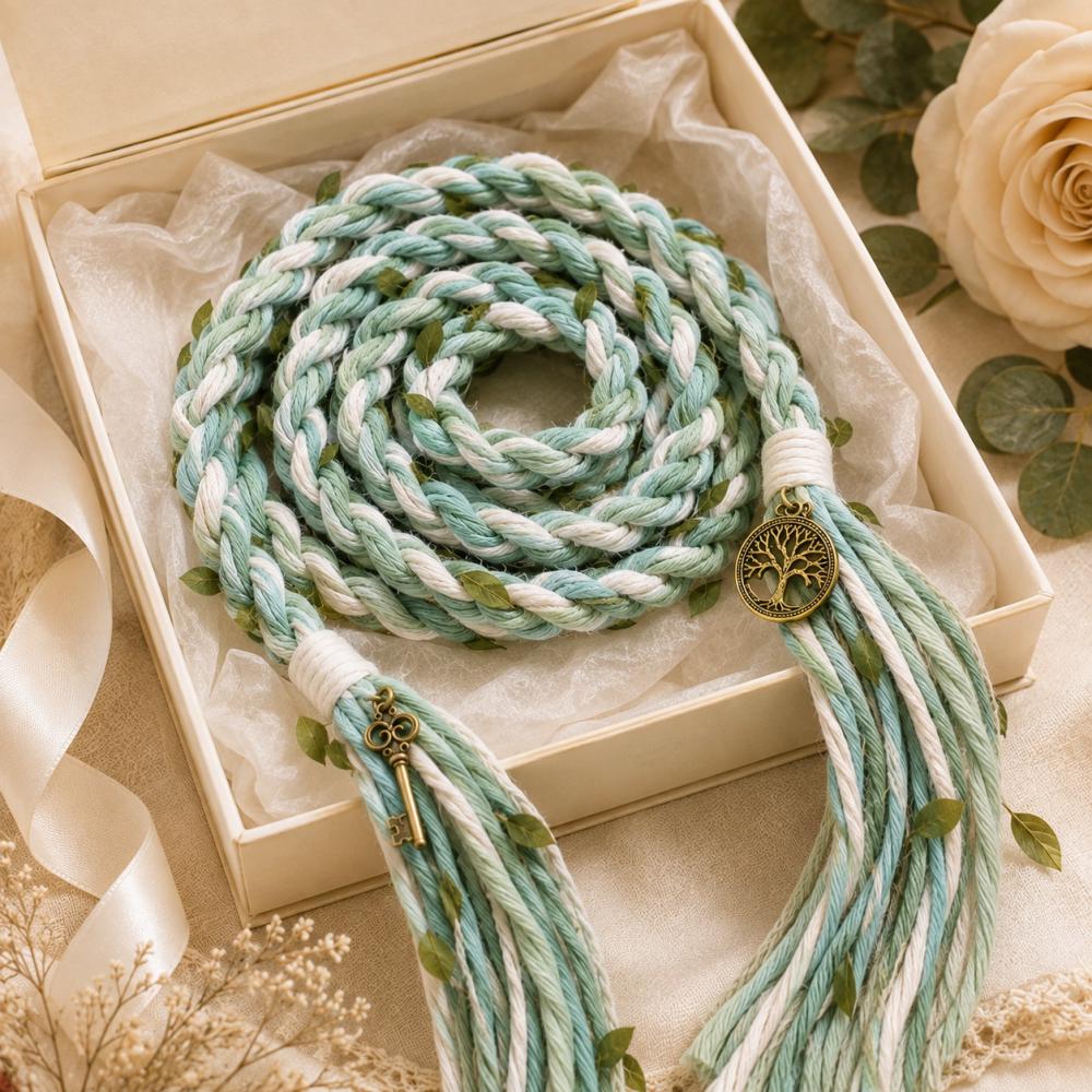 Mint & Ivory Botanical Handfasting Cord — product image 5