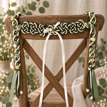 Forest Green & Sage Woodland Handfasting Cord — product image 3