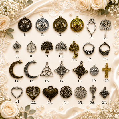 BOYOGO option chart - charm pendant options 1-27
