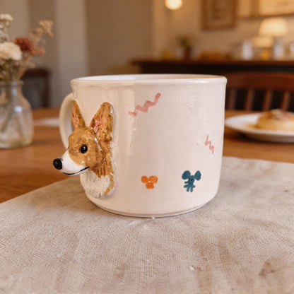 Custom Pet 3D Head Mug – size and style reference