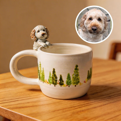 Custom Pet 3D Hanging Mug – material and finish detail