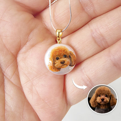 Custom Pet Portrait Pendant – main product view