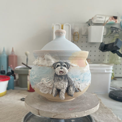🌊 Custom Pet Photo Urn – personalization and design detail