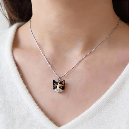 Custom 3D Pet Portrait Pendant – size and style reference