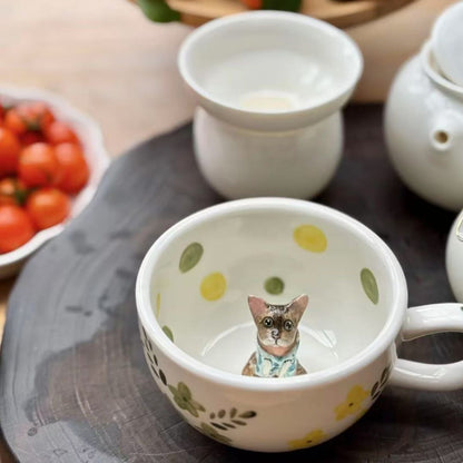 🐾 Custom 3D Pet Climbing Mug – size and style reference