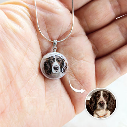Custom Pet Portrait Pendant – alternate product view